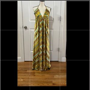Women's printed bohemian halter dress. Sz ONE SIZE